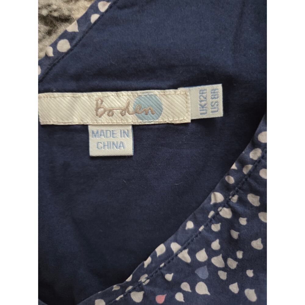 Stunning Boden Hotchpotch Cotton Floral Cap Sleeve Dress Boho 2-Toned Spring - Picture 5 of 13